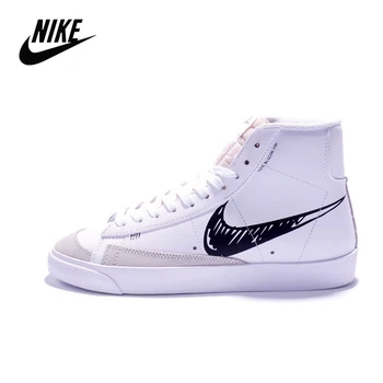

Nike Blazer Mid '1977 Vintage "Sketch Pack" graffiti hook mid-top skateboarding shoes men and women size 36-44 AA3832-100