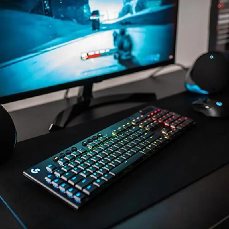 

Hot Sale Wireless Keyboard Delicate Design Logitech G913 LIGHTSPEED Wireless Bluetooth RGB Backlight Mechanical Keyboard