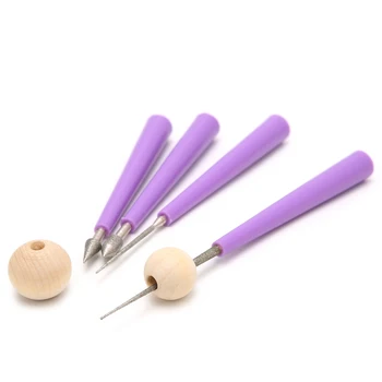 

4pcs Diamond Pearl Glass Bead Reamer Burr Beading Hole Enlarger Tool Set DIY New