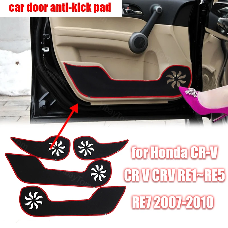 

Полиэстеровая отделка, наклейка на дверь автомобиля Honda CR-V CR V CRV RE1 ~ RE5 RE7 07-10