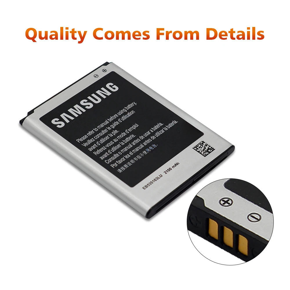 Аккумулятор для samsung i9082 EB535163LU 2100 мАч для samsung Galaxy S3 Mini i9080 SM-i9168 i9060 Сменный аккумулятор для телефона