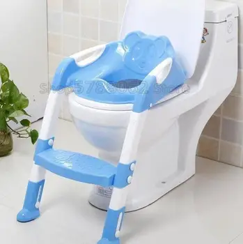 

Portable Non-slip Toilet Seat for Infants Foldable Kids Toddler Potty Training Tool with Handles Made of Safety Material