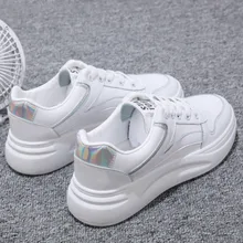 QWEDF/женские кроссовки на платформе; женская прогулочная обувь на плоской подошве; Лоферы для женщин; белый цвет; удобная обувь для беременных; обувь для отдыха; J1-82