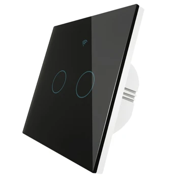 

WiFi Press Switch Smart Wall Light Switch EU Type Smart Life/Tuya Wireless Remote Control Work with Alexa Google Home