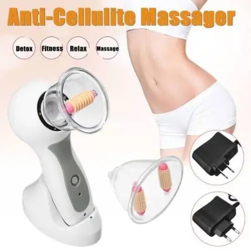

Portable INU Celluless Body Deep Massage Vacuum Cans Anti-Cellulite Massager Therapy Treatment Cellulite Suction Cup EU US Plug