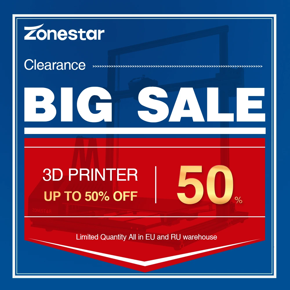 Skup Wielka wyprzedaż ZONESTAR fabryka odprawy 3D drukarki DIY Kit darmowa wysyłka z ue i rosji