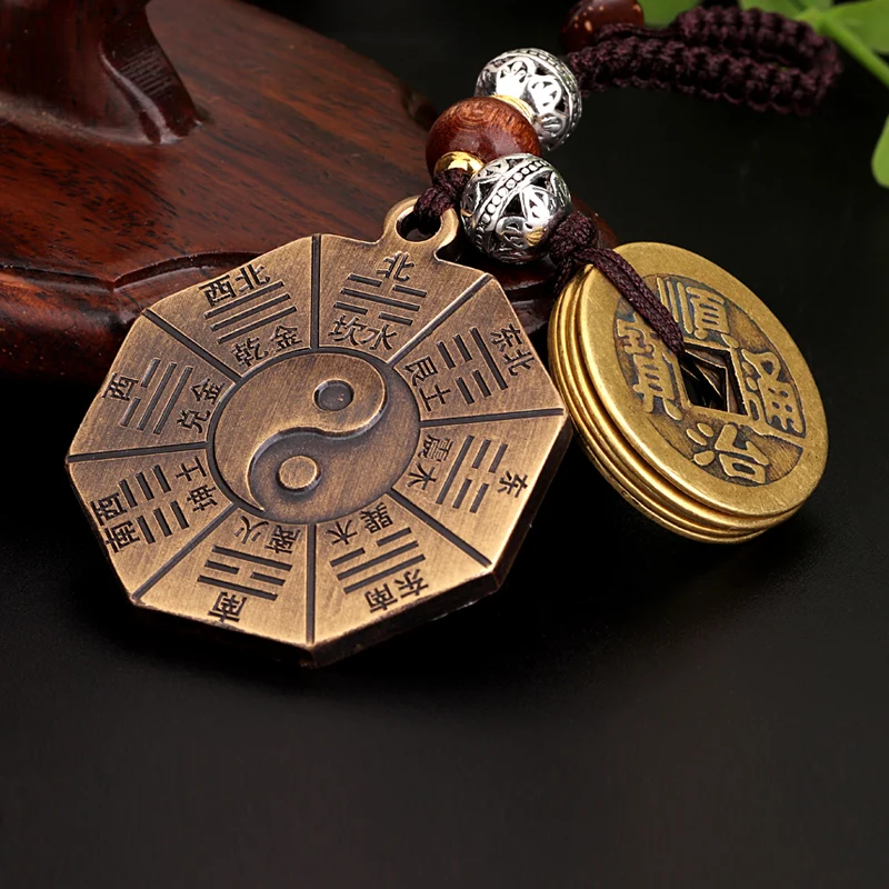 Латунный зеркальный брелок для ключей дворцового сплетника подвеска в виде рыбы