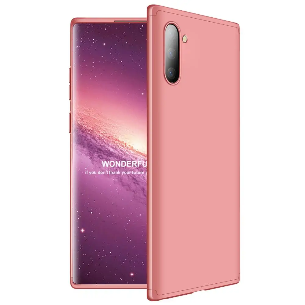 Для samsung Galaxy S6 S7 S8 S9 S10 Edge Plus чехол Роскошный 360 градусов, ПК Матовый для A6 A7 A8 A9 A9s Plus Pro чехол для телефона - Цвет: Rose glod