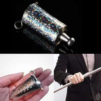 

Fashion Metal Material Telescopic Wand Stick Cane Stage Trick Gimmick Durable Toy Martial Arts Performance Props Stage