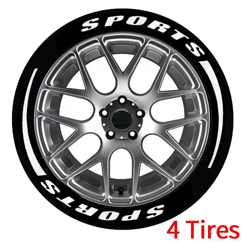 

Universal Car Sticker Tire Lettering Tuning 3D Tire Wheel Sticker Custom Letras Para Llantas Sports Decoration Stickers Decals
