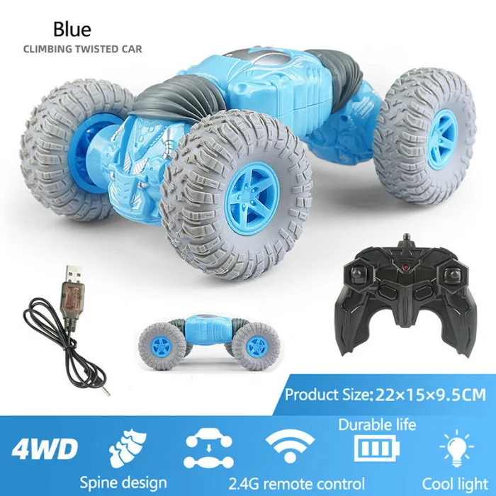 4WD RC автомобили внедорожные трюковые автомобили Рок Гусеничный 2,4 ГГц гоночный автомобиль Дети FJ88