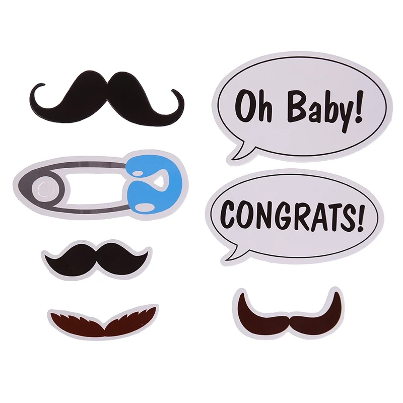 25 шт./компл. Photo Booth Baby Shower его мальчик девочка день рождения украшение для вечеринок Реквизит для фотобудки пол раскрывающий DIY