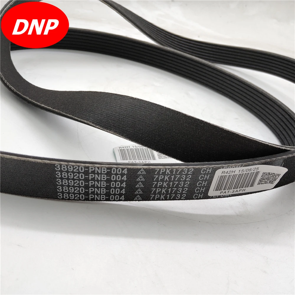 DNP ремень вентилятора для подходит для Honda CRV 02-06 RD5 RD7 38920-PNB-004 7PK1732