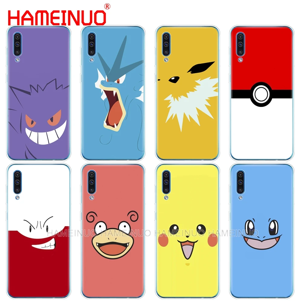 

silicon phone cover case for Samsung Galaxy S10 E PLUS A10 A20 A30 A40 A50 A70 A10E A20E M20 cover Pokemons go cartoon