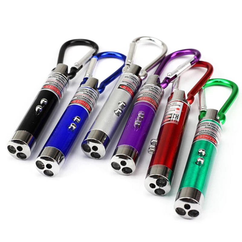 

2 in 1 Red Laser Pen 7.3cm x 1.3cm Laser Pointer Mini led Flashlight Beam Light Pointer for Work Teaching Training