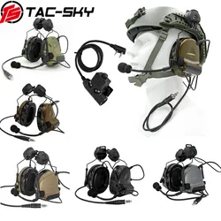 Support de casque tactique COMTAC II, casque Airsoft, réduction du bruit, Protection auditive, casque de tir, TAC SKY 
