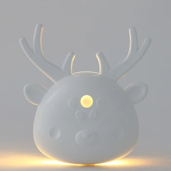 

NEWKBO Cartoon Night Light Deer Led Usb Night Light Ir Motion Sensor Wall Lights Auto On/off For Pathway Staircase Wall Fridge