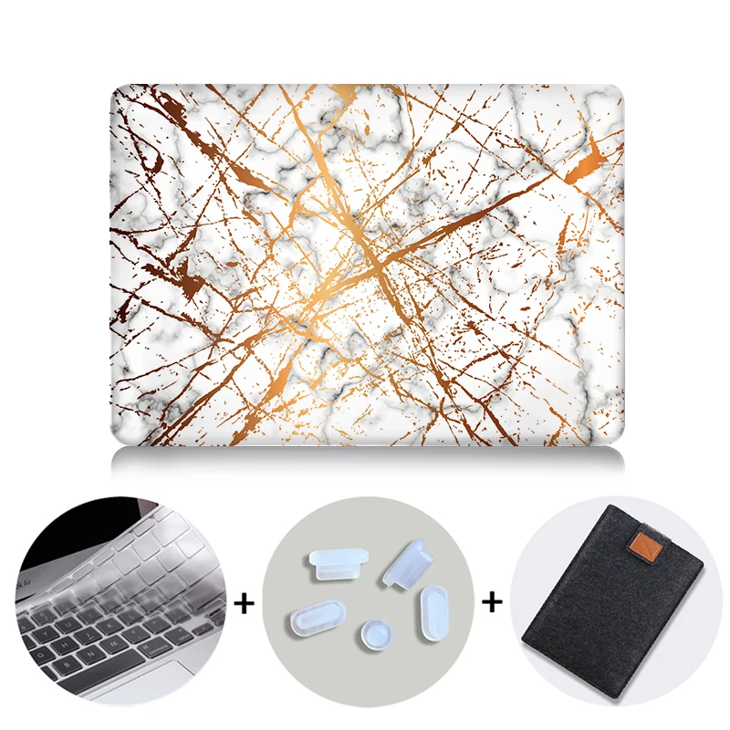 MB03 MTT жесткий чехол с мрамором для Macbook Air 11 13 Pro retina 13 15 дюймов с сенсорной панелью для ноутбука a2159 a1706 a1534 a1466 Funda - Цвет: MB03