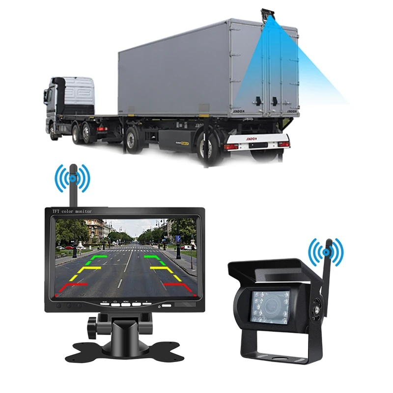 7 Inch Wireless Car Monitor Tft Backup Camera Truck Rear View System | Автомобили и мотоциклы