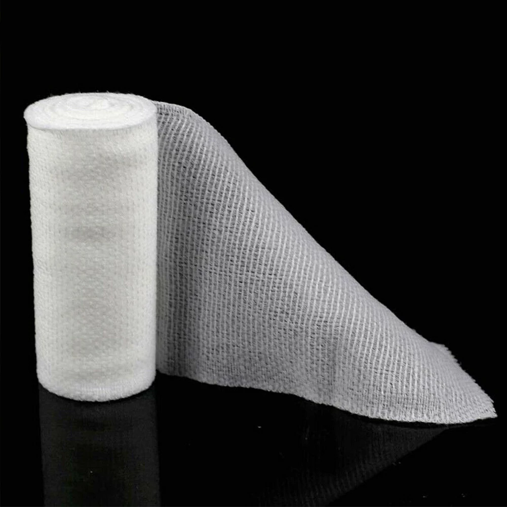 5 Rolls Injury Elastic Durable Disposable Protective Gauze Bandage First Aid Knee Pain Relief Health Care Non Toxic Mesh Roll