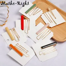 Матч-правой украшения для волос 4 шт./компл. металлический зажим для волос/булавки/наклеивающиеся/заколка для волос в Корейском стиле Свадебные Заколки для укладки волос аксессуары для волос SP776