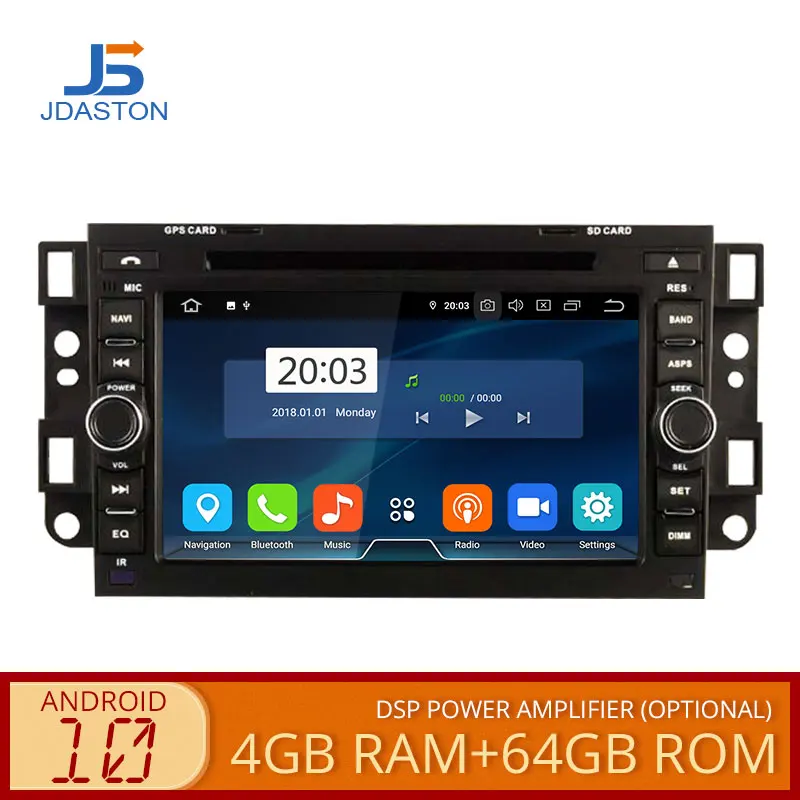 JDASTON Android 10 автомобильный мультимедийный плеер для Chevrolet Epica Captiva Lova Aveo Spark Optra Holden
