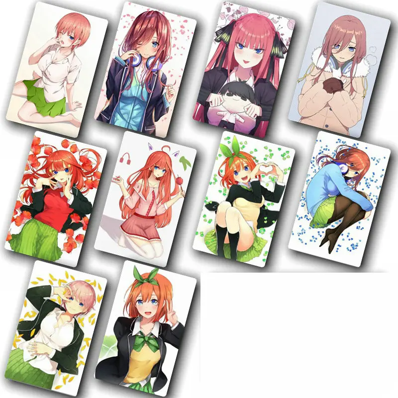 5 Toubun no Hanayome карта аниме стикер пакет DIY водонепроницаемая карта классические детские наклейки игрушки для детей 100 шт