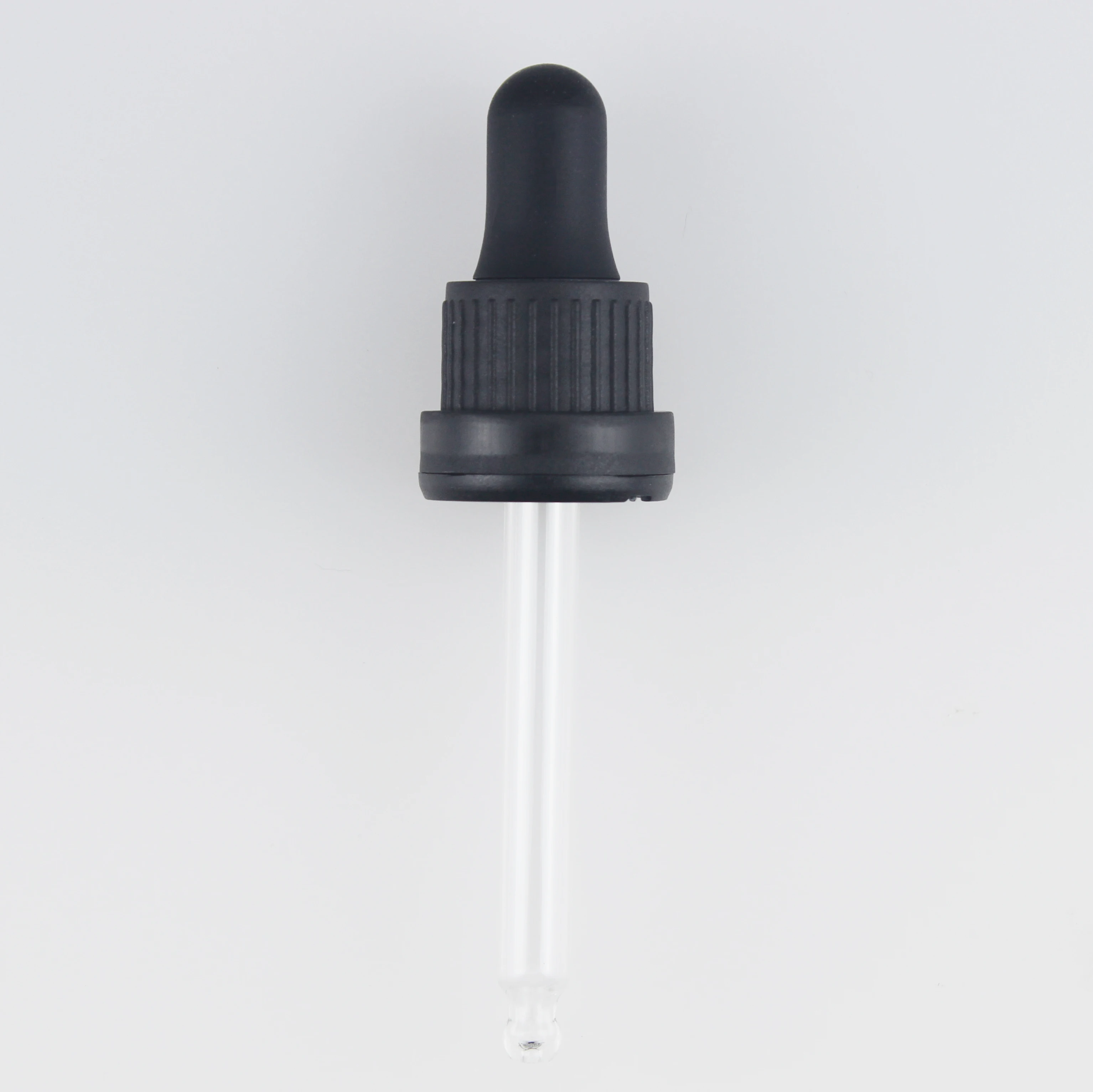 18mm 20mm black white dropper cap essential oil dropper for serum bottles 100ml 50ml 30ml 20ml 15ml 10ml 5ml 18-410 20/410