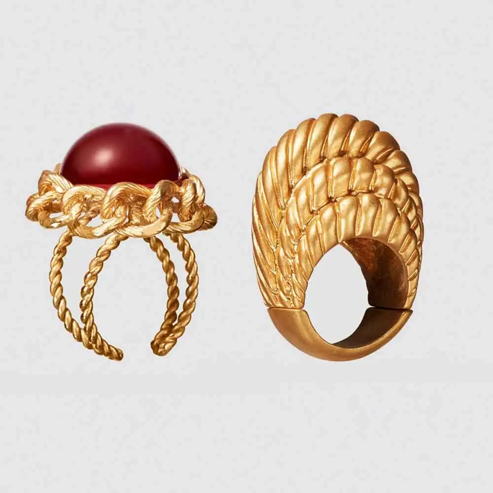 Новинка ZA, ограниченная серия, искусственное кольцо, богемное ретро кольцо для женщин, массивные Модные полые кольца, вечерние, подарок - Цвет основного камня: 8