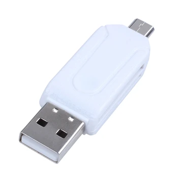 

USB 2.0 + USB mini OTG SD Card Reader Cell Phone Tablet PC