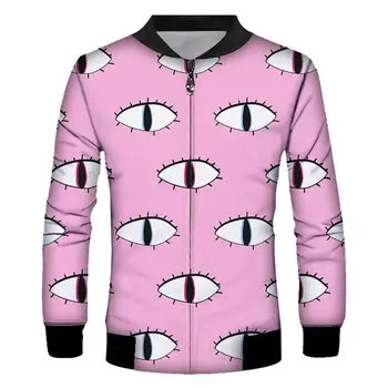 

3D Zip Up Men Jacket Spring Autumn Fashion Brand Slim Fit Coats Male Casual Baseball harajuku Jacket Mens Overcoat Plus size 5XL