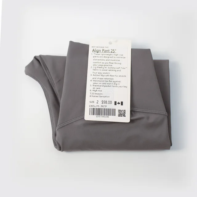 Fitness LuLu Running Street Women Yoga Pants Align Sports High Waist Stretch Trousers Training Nine Pant Leggings Skinny qianlianhui