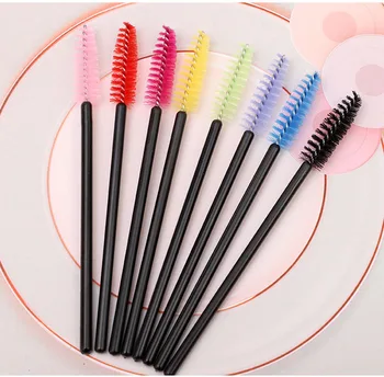 

50Pcs Eyelash Brushes Makeup Brushes Disposable Mascara Wands Applicator Spoolers Eye Lashes Cosmetic Eyebrow Brush Makeup Tools