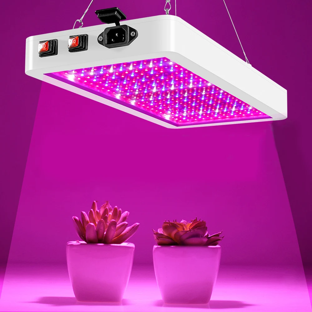 LED Plant Growing Light 81-312LEDs Full Spectrum 25W-80W for Indoor Plants Veg and Flower Fixtures with Daisy Chain Function D30