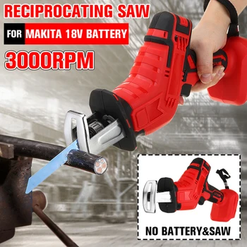 

18V Mini Cordless Reciprocating Saw Body Replacement Wood Cutting Tool Adjustable Speed Electric Saw Body for Makita Battery