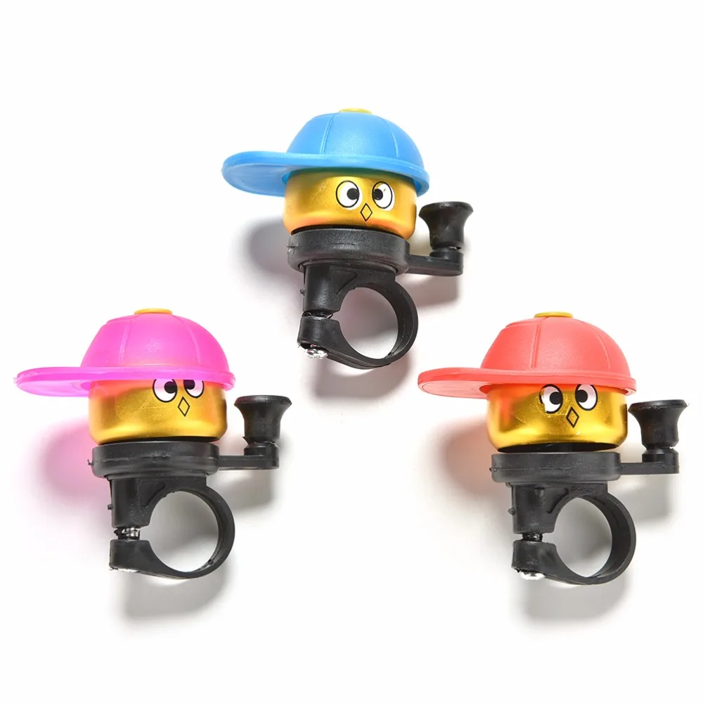 

Cute Bicycle Bell for Children's Bike Hat Bell Cap Alarm MTB Metal Handlebar Bicycle Horn Cycle Bike Ring Bike Accessories 2 PCS