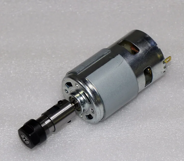 Motor da Engrenagem da Braçadeira do Mandril 45 mm do Aro Er11 para o Torno da Máquina de Gravura Grande Torque 795 Motor da C.c. 12v36v 12000rpm do Eixo do Cnc - Image 4
