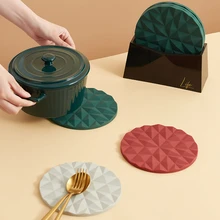 Heat Resistant Casserole Heat Insulation Pad Thickened Non-stick Silicone Enamel Pot Pad Kitchen Table Anti-hot Bowl Pad Set