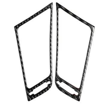 

2pcs Carbon Fiber Console Air Vent Outlet Cover Trim For Infiniti Q50 V37 2014+ Car Interior Decoration Set