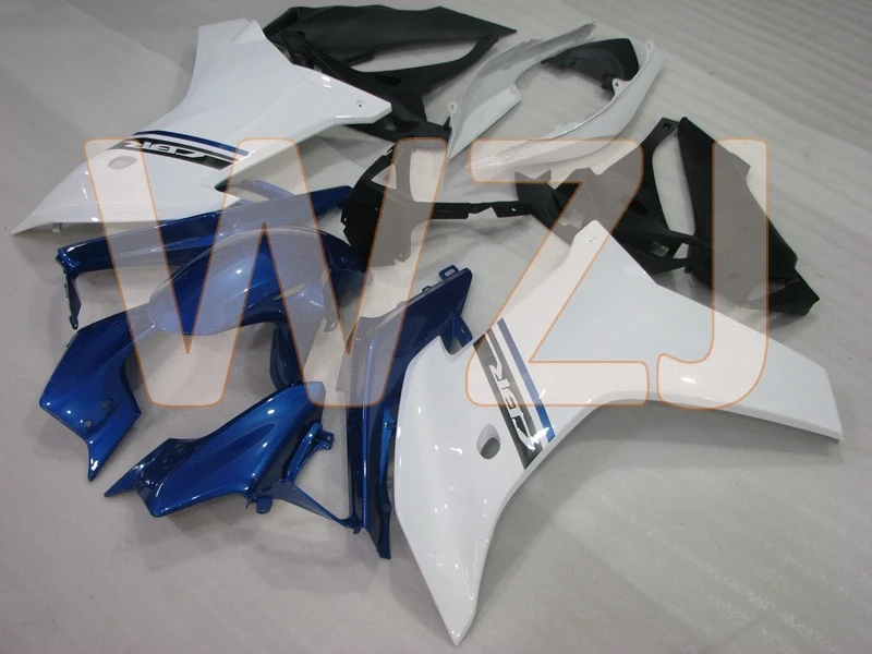 Для Honda CBR600F 2013 ABS обтекатель CBR 600 F 12 белая, голубая обшивка CBR600 F 2011-2013 Пластик обтекатели - Цвет: INJECTION mold