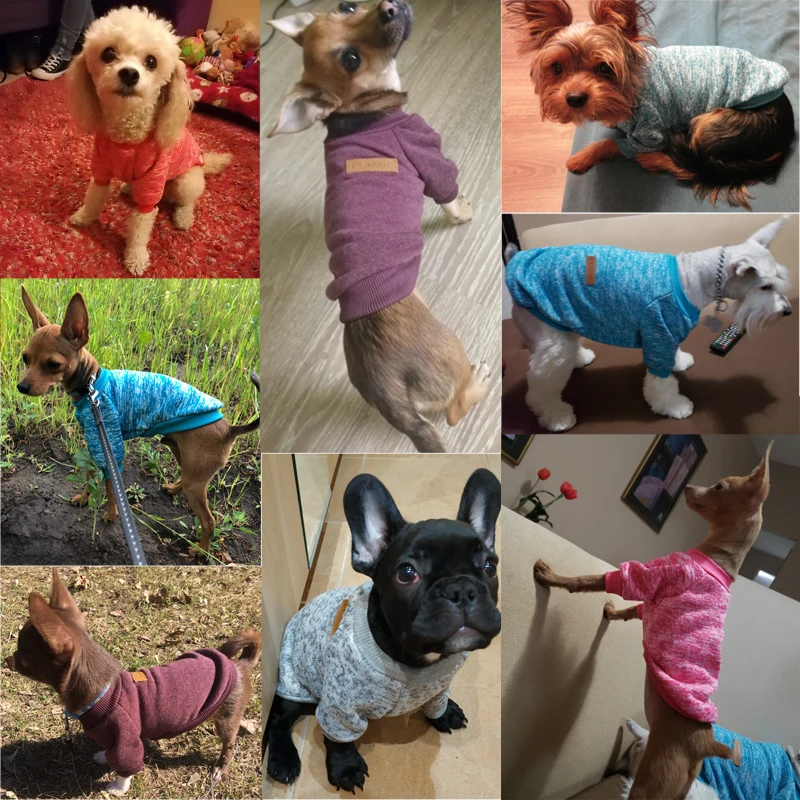 Плотные толстовки классический свитер для собаки, для питомца собаки, одежда для собак, зимнее теплое пальто на флисе рождественские Весна Костюмы