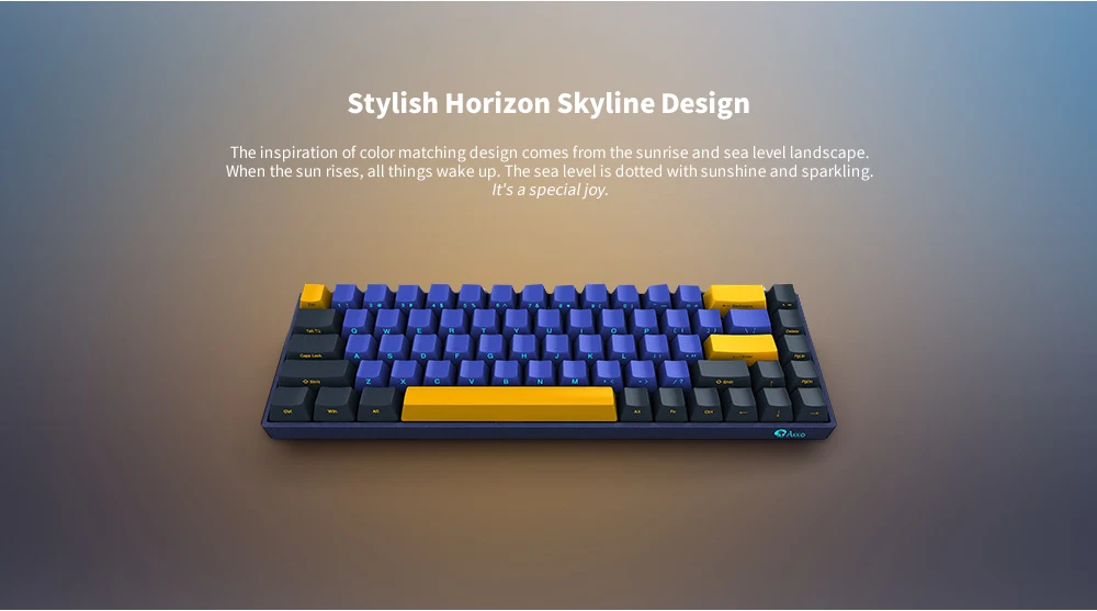 Akko 3068 SP Horizon Skyline Cherry Switch Game Mechanical Keyboard 68 Keys / TYPE-C Interface