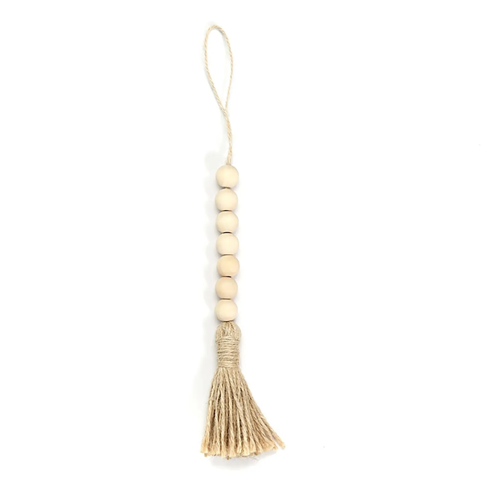 Details about   With Tassels Home Decor Wall Hanging DIY Crafts Jute Rope Wood Bead Garland 304 