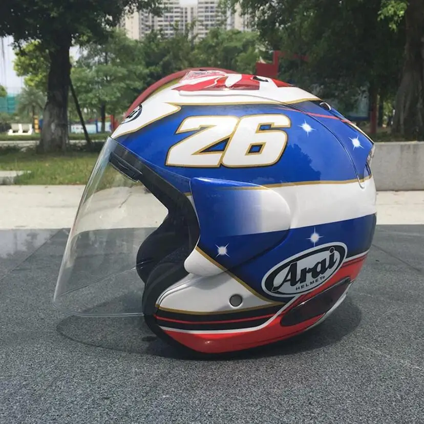 Для ARAI двойного применения мотоциклетный шлем в виде черепа Новинка Ретро-шлем полушлем для мотоцикла Размер m-xxl