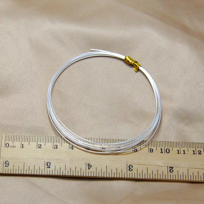 

One meter 0.3 0.4 0.5mm 925 Sterling Silver wire metel thread silver string silver line for Necklace Bracelet Earring making