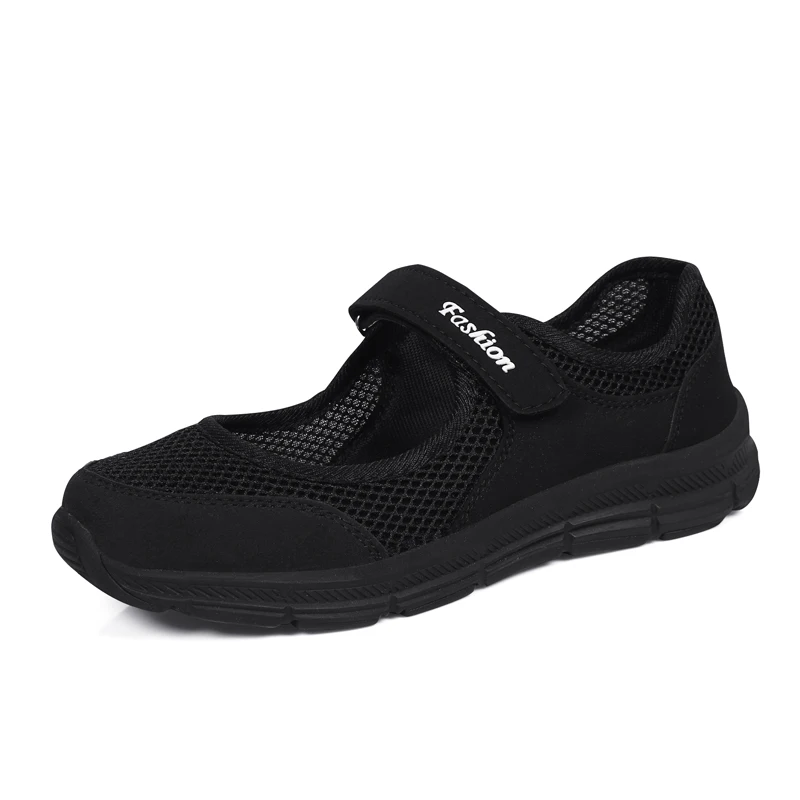 766 Black Г.; nuevas zapatillas de deporte de moda para mujer; zapatos casuales; zapatos de verano de malla para mujer; zapatillas transp - Цвет: 766 Black