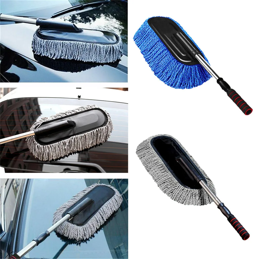 Multi Functional Microfiber Car Dust Cleaning Brushes Duster Mop Auto