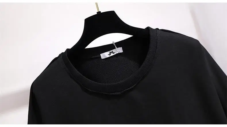 2XL-6XL плюс размер осенние женские толстовки хлопковые повседневные топы с длинными рукавами в стиле пэчворк пуловер 5XL Большие размеры Толстовка Топы