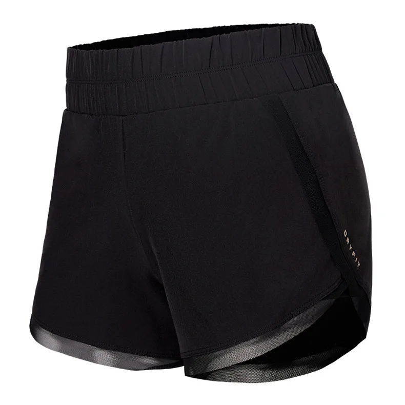 Vansydical женские спортивные шорты для йоги дышащие Jogger фитнес шорты для бега для женщины двухслойные тренировки Беговые Спортивные шорты - Цвет: FBF9131