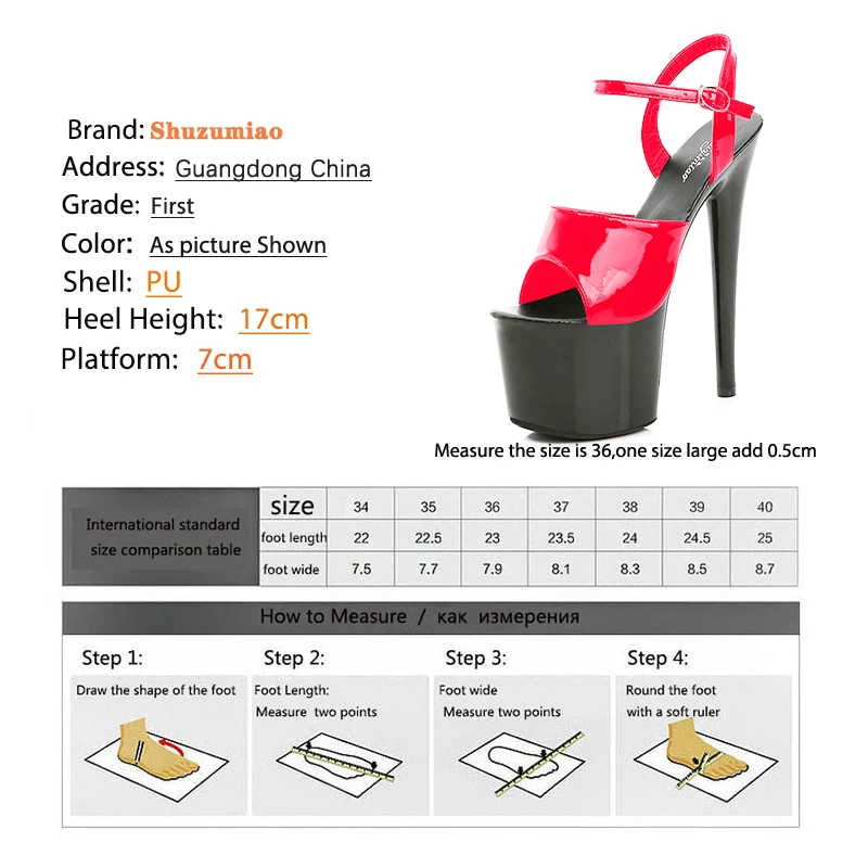 Stripper Heels Women Shoes Summer Platform High Heels Sandals Thin-heeled 17cm Mixed Colors Sexy Waterproof Wedding shoe